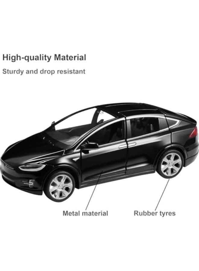 SASBSC Toy Cars Model X 1:32 Pull Back Vehicles Diecast Car Model Car Toys for Boys and Girls 3 to 12 Years Old Black - Image 5